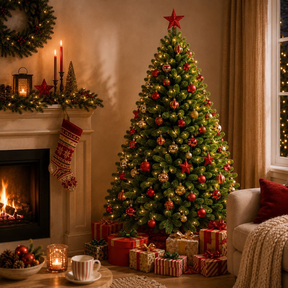 Tsuga kunstkerstboom, 260 cm