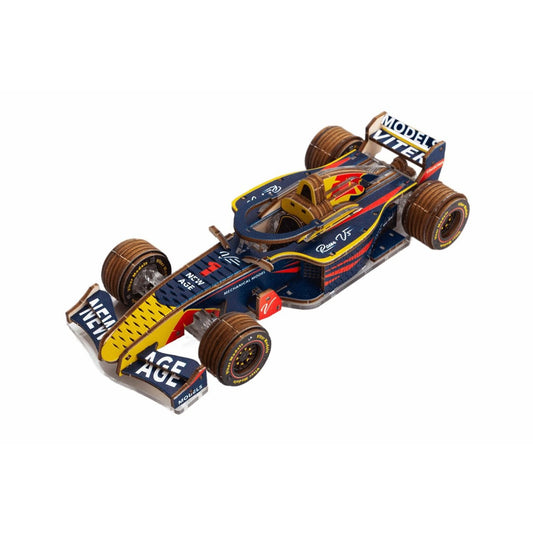 3D mechanisch modelbouw racer V3 geel/zwart/rood 17 × 7 × 4 cm – 223 stukjes