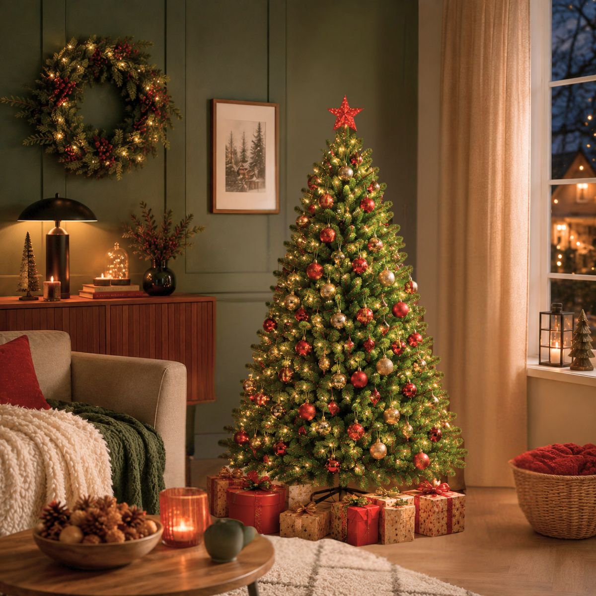 Kunstkerstboom Tsuga, groen, 155 cm