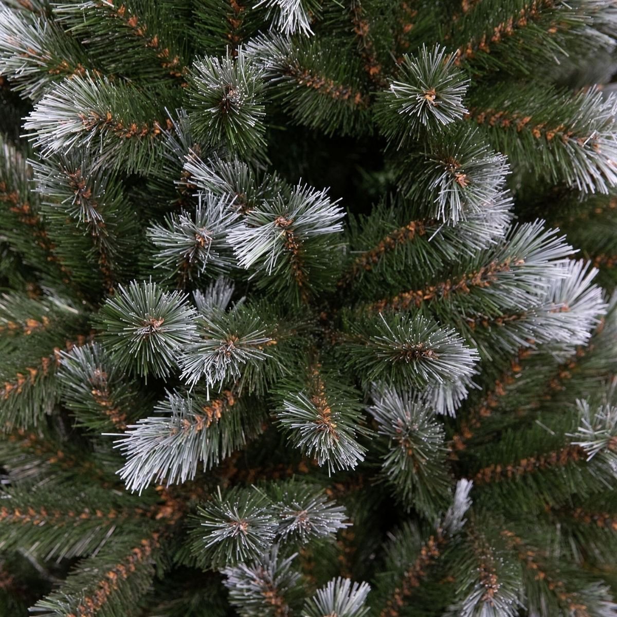 Pittsburgh kunstkerstboom, groen met witte toppen, 230 cm, Ø122 cm