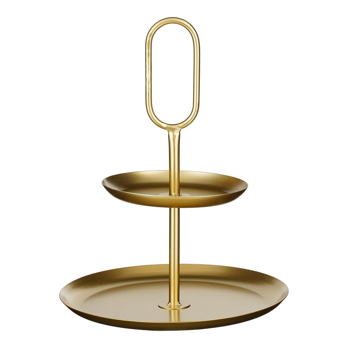Mica Decorations Rama Etagère – 2-laags Goud Metaal (28 x 28 x 36 cm)
