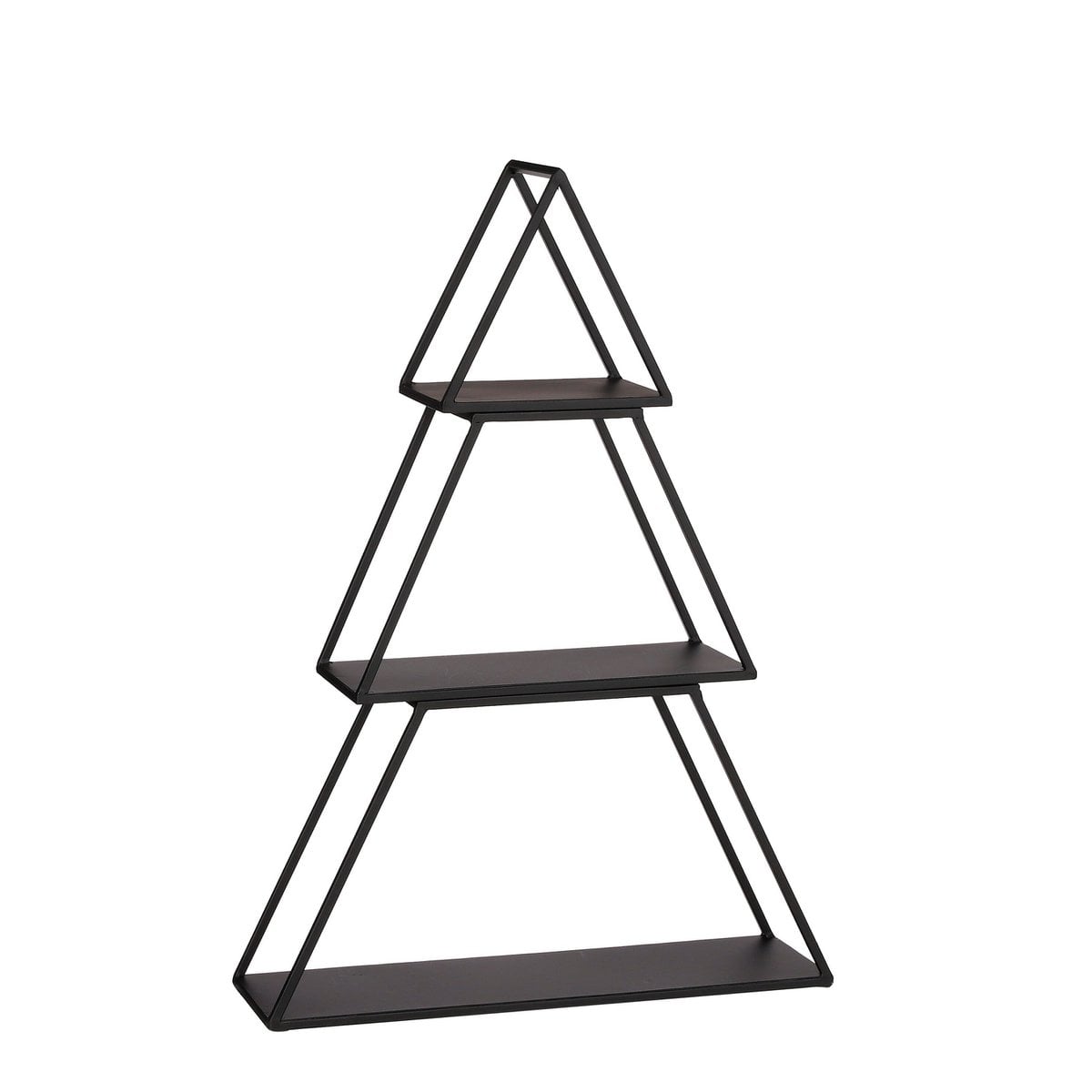 Mica Decorations Etagère Boomvorm – 3-laags Zwart Metaal (50 x 14 x 71 cm)
