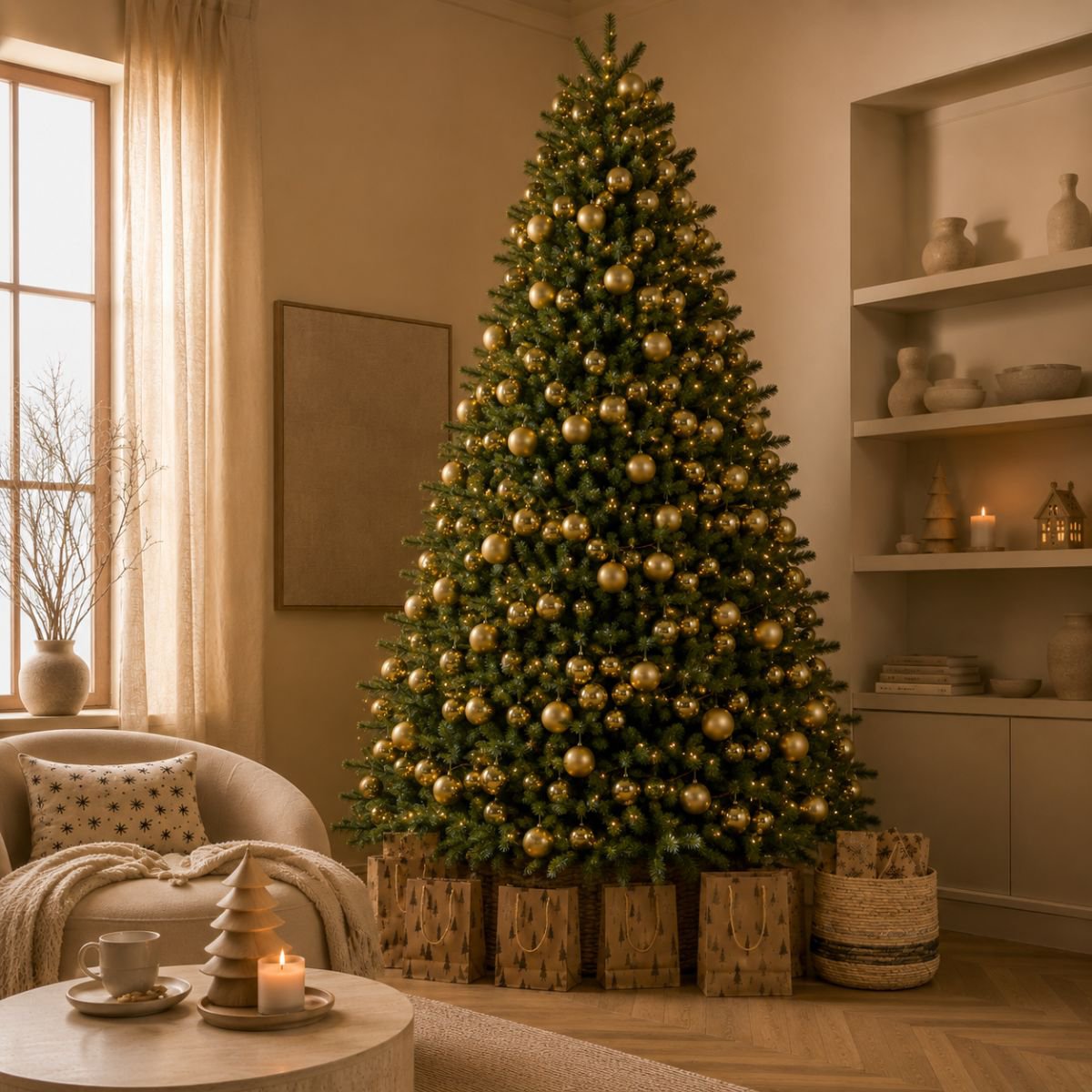 Clive kunstkerstboom, 185 cm, Ø 130 cm