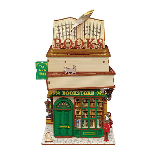 DIY houten miniatuur Time Bookstore, 25 cm