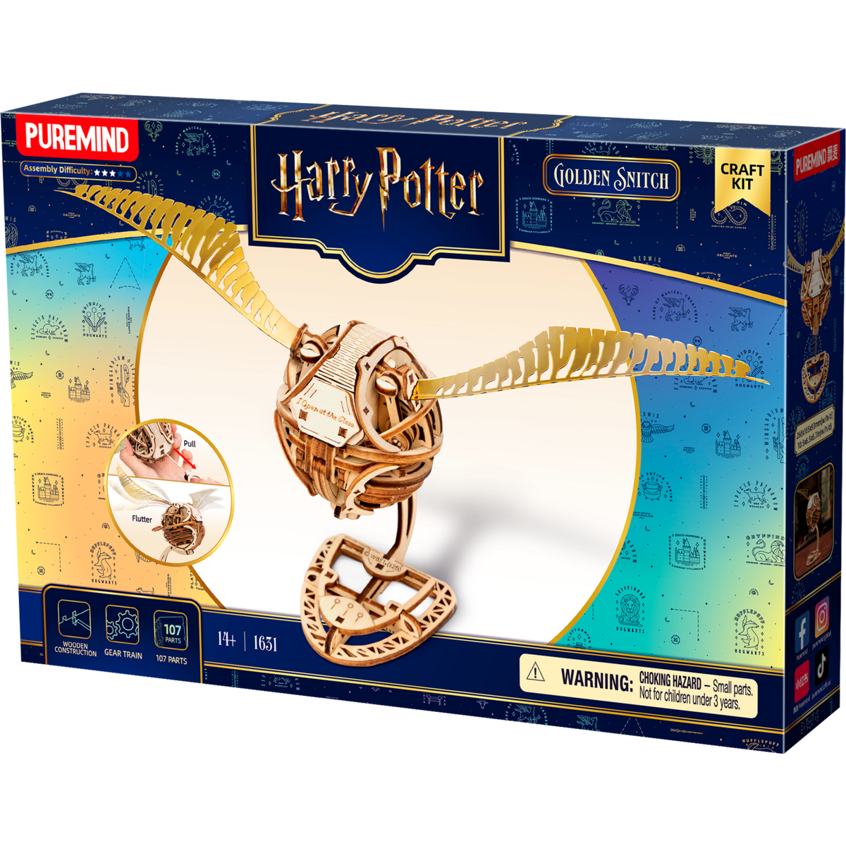 Harry Potter gouden snaai bouwset, 26,6 x 9,3 x 16,5 cm
