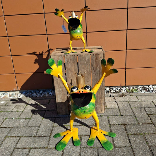 Metalen tuinkikker juichend, 55 cm