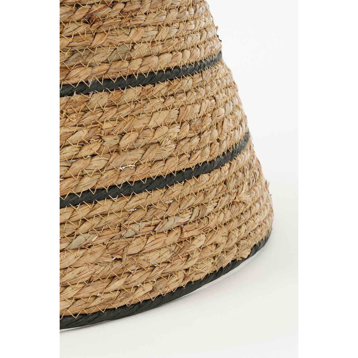 Kerstboomrok van zeegras, bruin met zwart, 58 cm