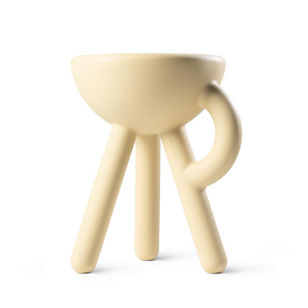 Tubby kruk, bijzettafel, sand, 38 × 33 × 45 cm