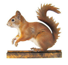 Eekhoorn houten decoratie, 10 cm, staand ornament