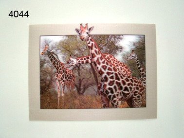 Giraffe 3D poster, 30 x 40 cm