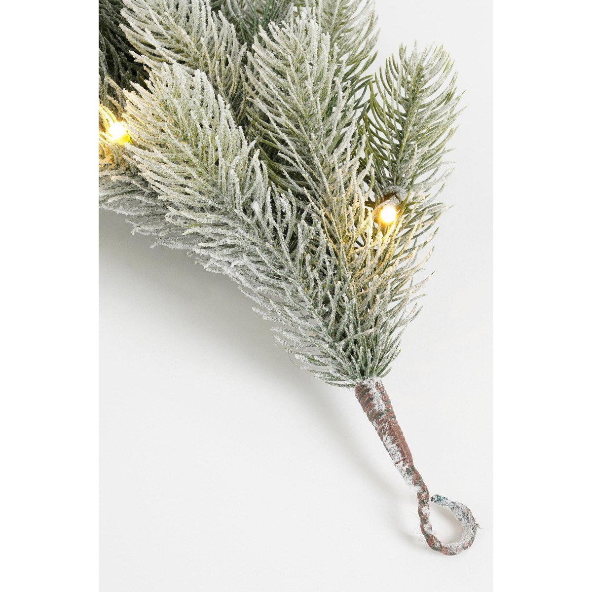 Nagoya licht besneeuwde guirlande met verlichting, 180 cm, Ø 20 cm
