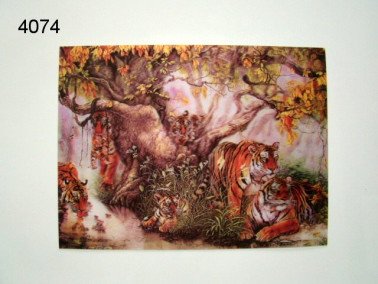 Tijger 3D poster, 30 x 40 cm