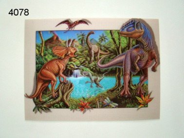 Dinosaurus 3D poster, 30 x 40 cm