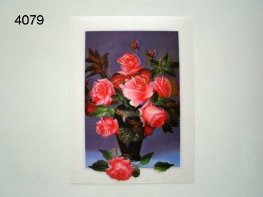 Rozen 3D poster, 30 x 40 cm