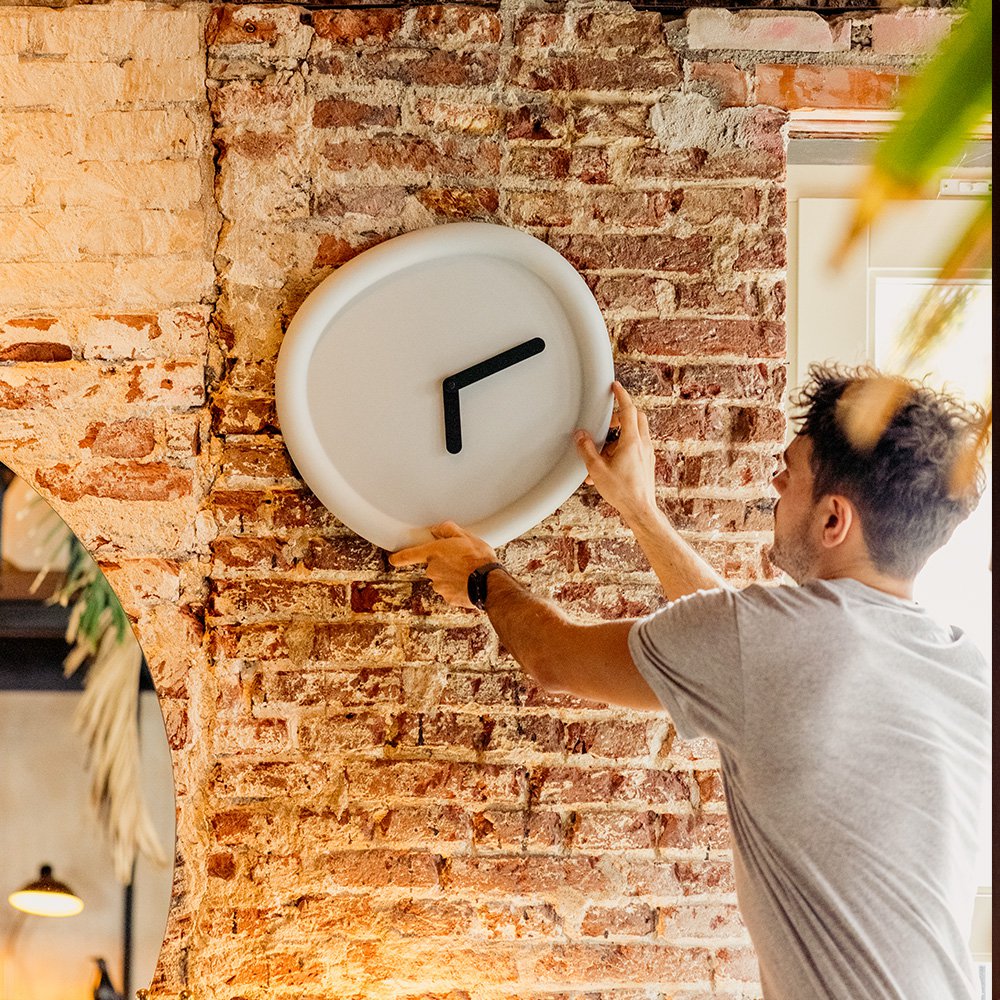 Round Clock wandklok, Ø 44 cm