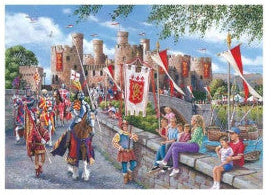 Castell Conwy legpuzzel, 1000 stukjes, 68 x 49 cm