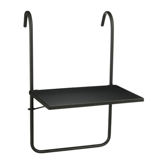 Seattle balkontafel voor buiten, zwart, 38 × 38 × 57,5 cm