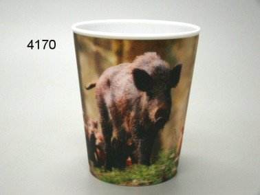 Wild zwijn, 3D beker