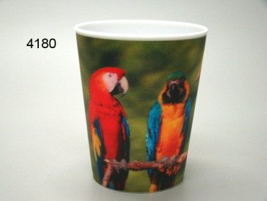 Papegaai, 3D beker