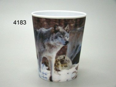 Wolf, 3D beker