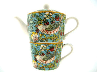 Strawberry Thief tea for one, William Morris