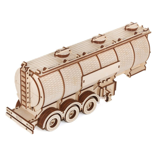 3D mechanische houten puzzel tank oplegger Road King truck 39,7 × 10,8 × 20 cm – 251 stukjes