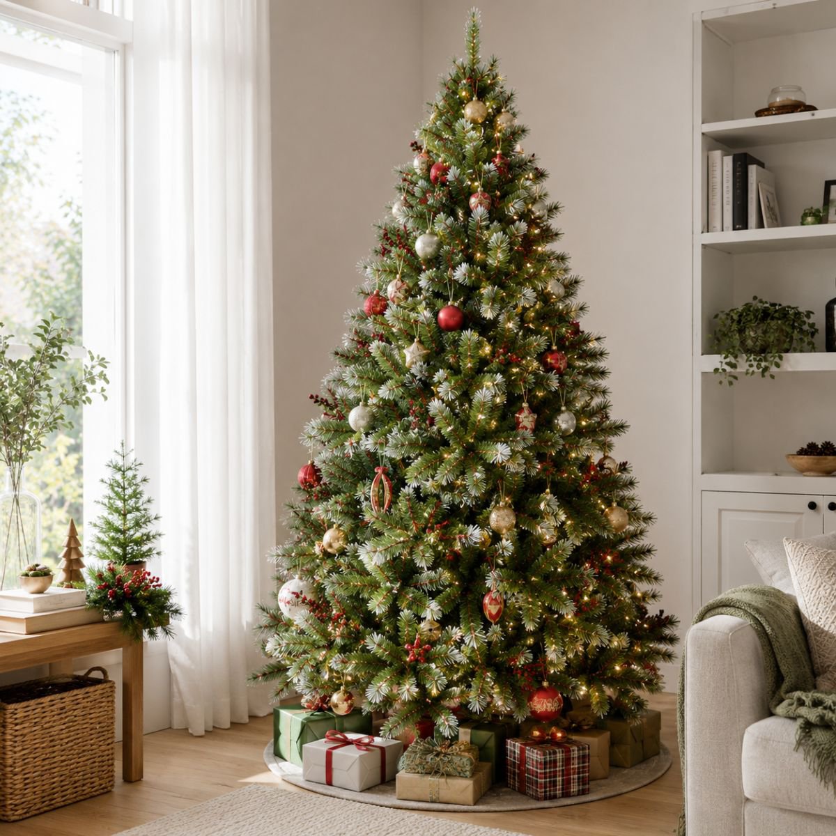 Pittsburgh frosted kunstkerstboom, 185 cm