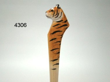 Tijger balpen, hout