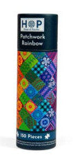 Patchwork Rainbow legpuzzel in koker, 150 stukjes