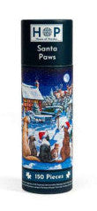 Santa Paws legpuzzel in koker, 150 stukjes