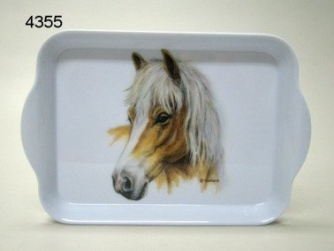 Paard Haflinger dienblad klein