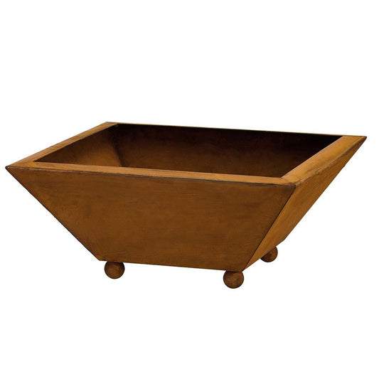 Edelrost plantschaal 35 x 35 cm – cortenstaal bloemenschaal