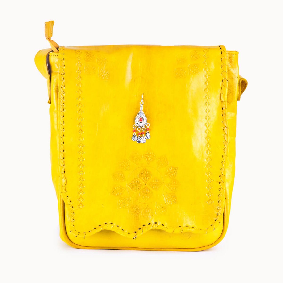 Pandora leren schoudertas, 30 × 9 × 33 cm