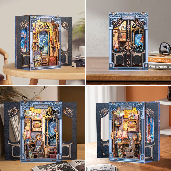 Soul Travel Agency book nook, 11,5 × 10 × 17 cm
