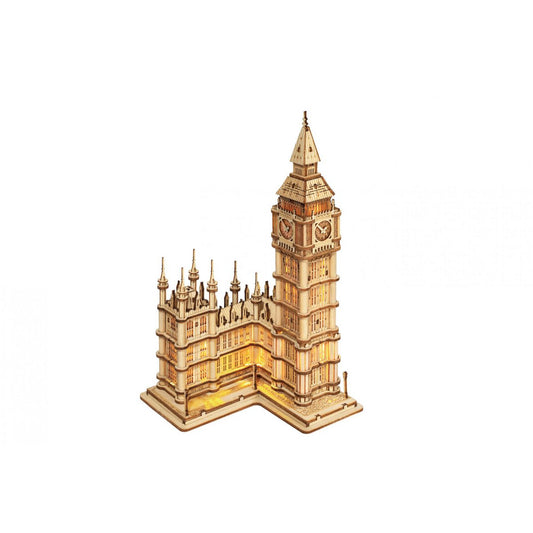 3D houten puzzel Big Ben met verlichting 19,1 cm – 220 stukjes