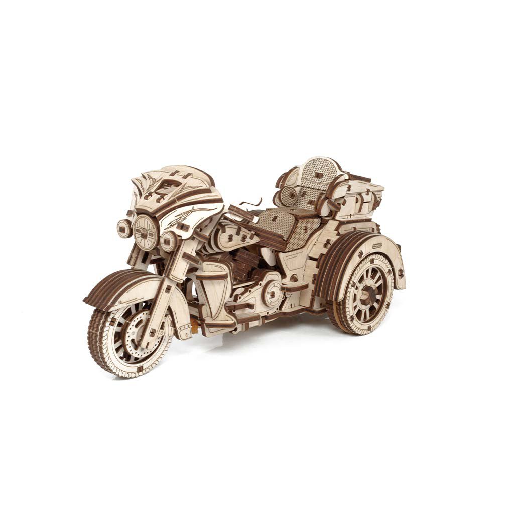 3D mechanische houten puzzel trike motor 22,6 × 11,1 × 11,1 cm – 281 stukjes