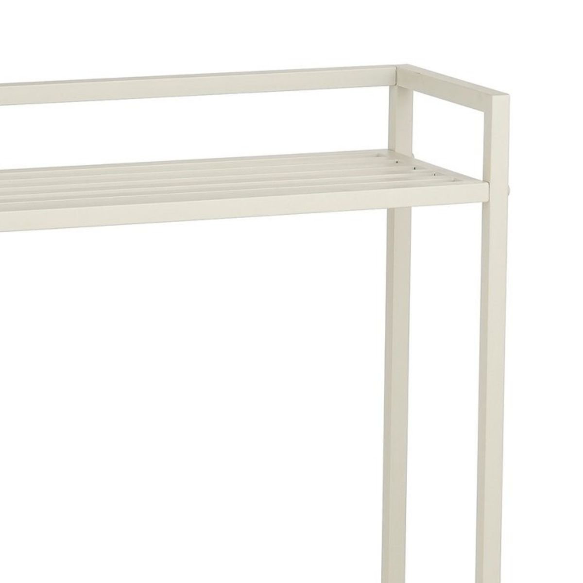 Greenrax plantenstandaard met wielen, off-white, 80 × 35 × 81 cm