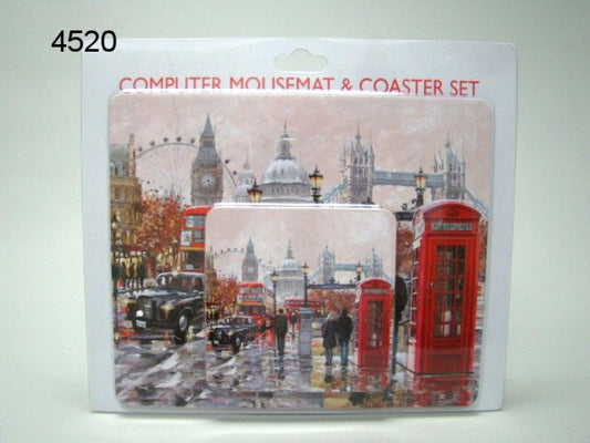 Londen muismat met onderzetter