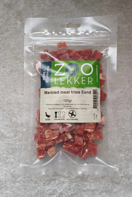 Marbled meat bites eend, 100 gram