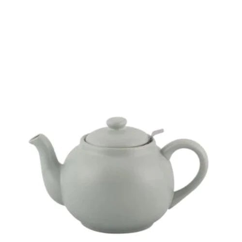 Theepot van steengoed met RVS zeef, 1,5 liter