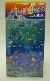 Zeedieren stickers – oceaan stickervel met diverse zeedieren