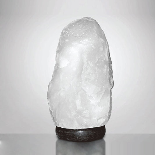 Himalaya zoutlamp natuurlijke vorm wit 2–3 kg