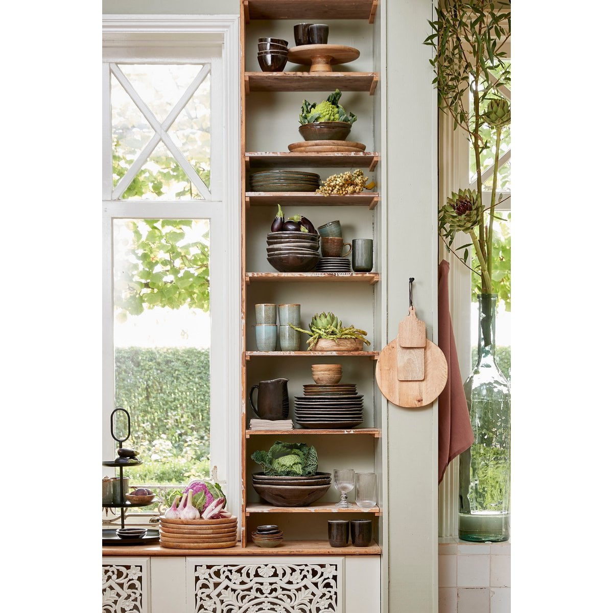 Mica Decorations Tabo Serviesset – 16-delig Keramiek Zwart (4 personen)