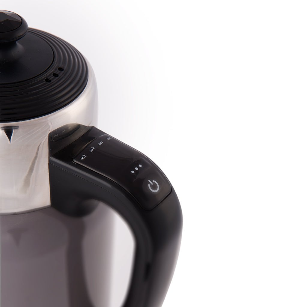 Dubbelwandige waterkoker met temperatuurregeling, 1,7 liter