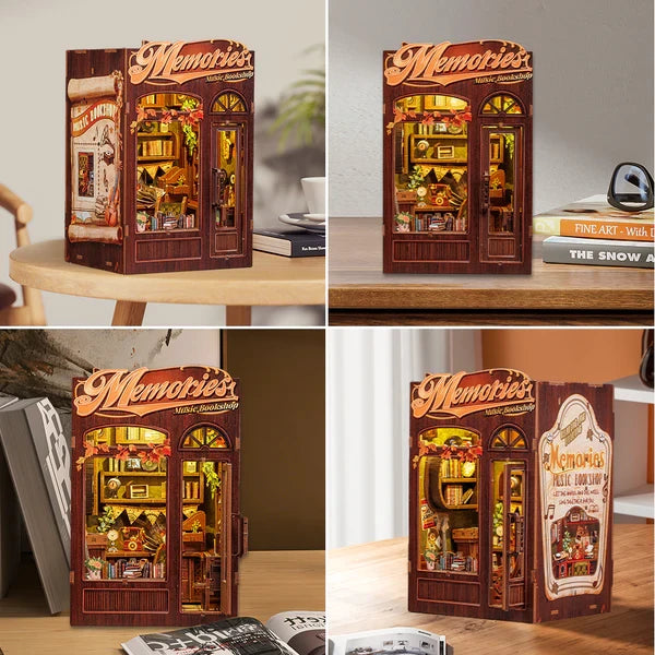 Memories Music Bookshop book nook, 11,5 × 10 × 17 cm