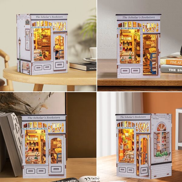 The Scholar's Bookstore book nook, 12,5 × 10 × 17 cm
