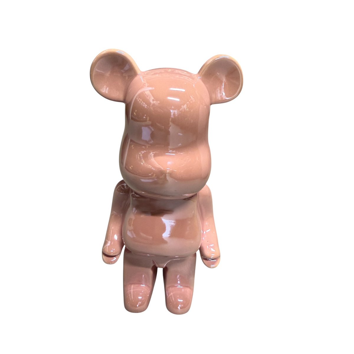 Beer van keramiek,roze, 28 cm