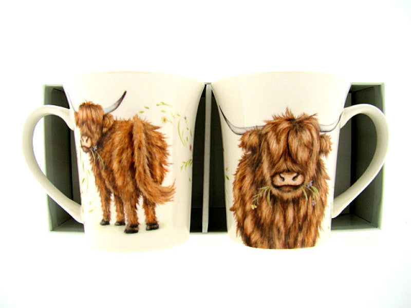 Schotse hooglander mokkenset, 2 stuks, 300 ml