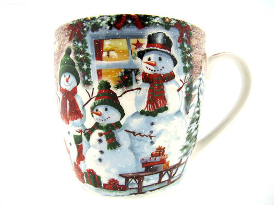 Sneeuwpop ontbijtmok, porselein, 400 ml