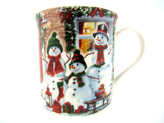 Sneeuwpop mok van porselein, 300 ml